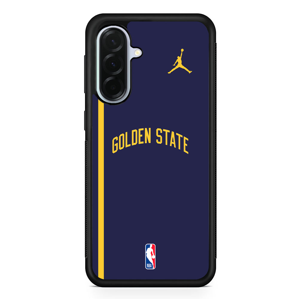 NBA Golden State Warriors Navy Jordan Samsung Galaxy A36 Case | Durable Samsung Galaxy A36 Protective Case