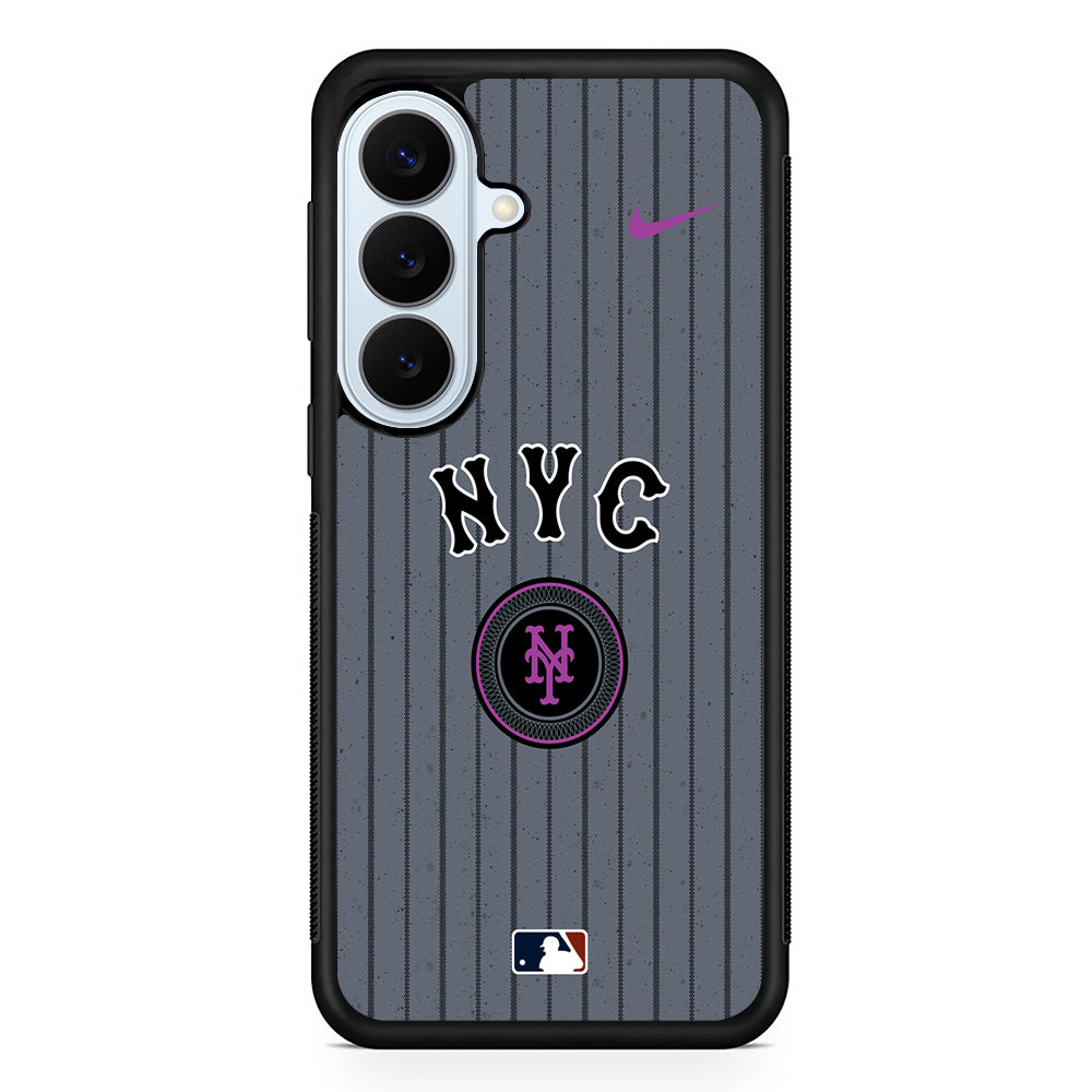 MLB New York Mets Gray Nike Samsung Galaxy S26 Plus Case | Lightweight Protective Phone Cover
