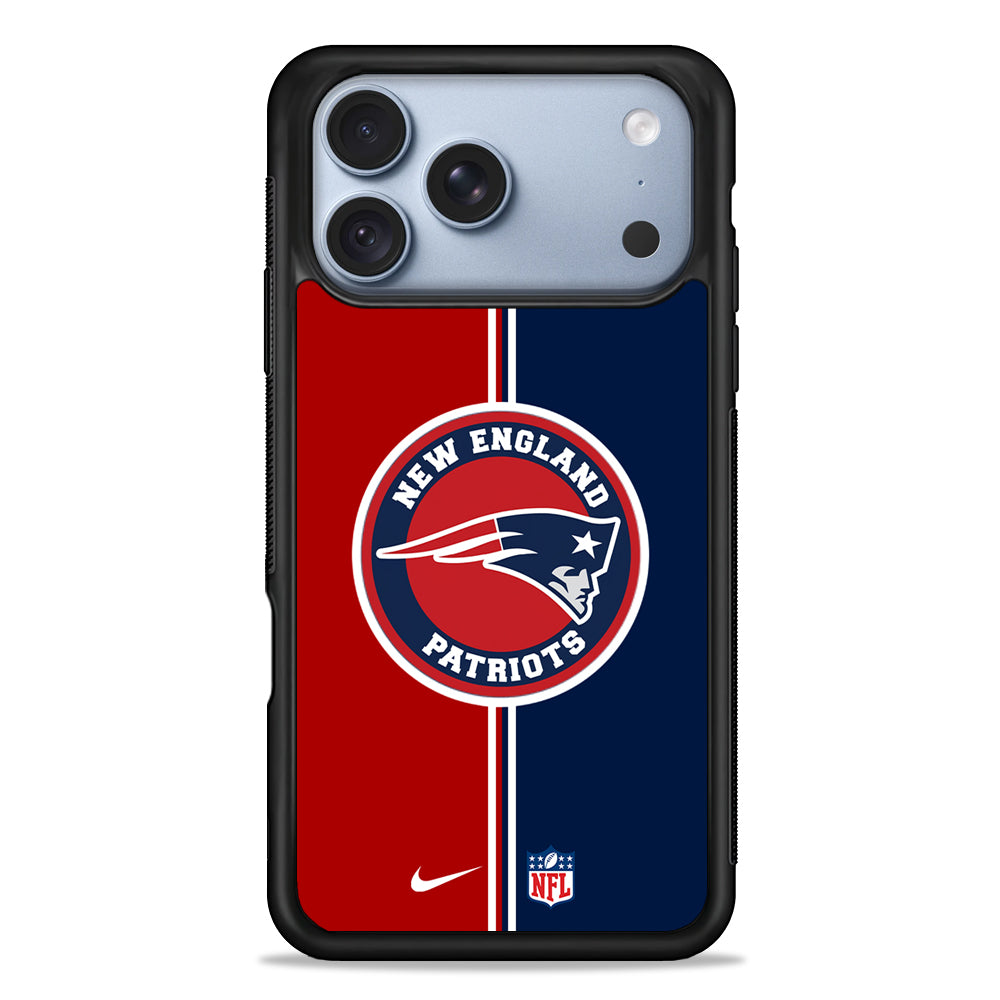 NFL New England Patriots Nike Logo iPhone 18 Pro Case - iPhone 18 Pro Silicone Case