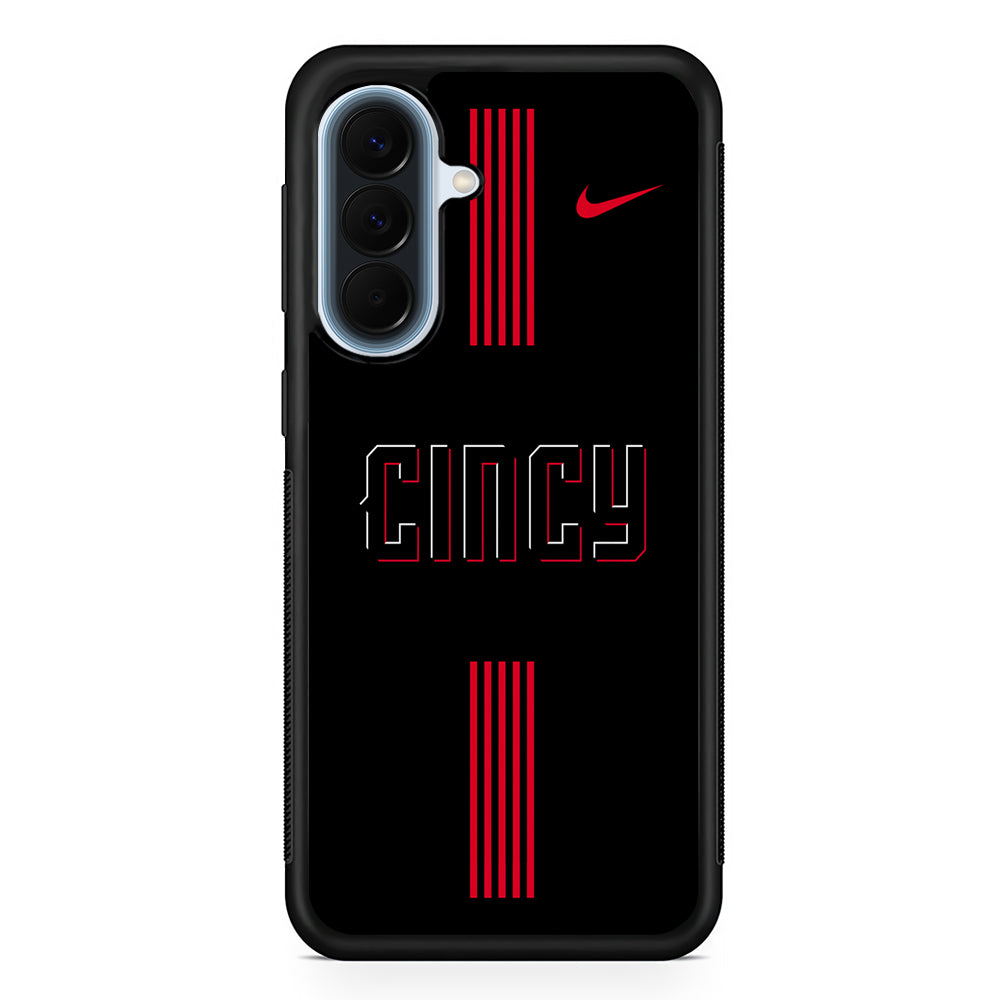 MLB Cincinnati Reds Black Nike Samsung Galaxy A57 Case | Slim Samsung Galaxy A57 Protective Case