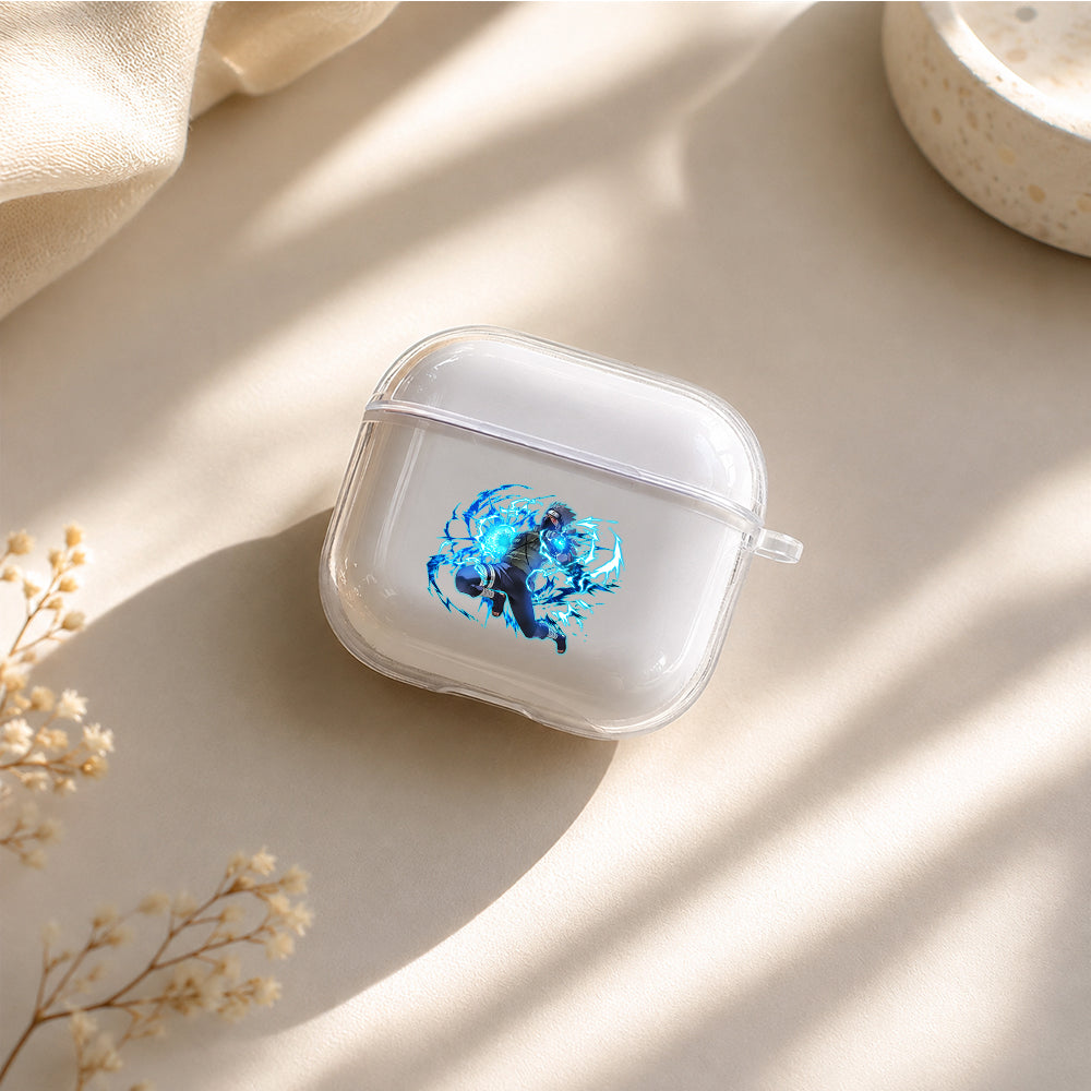 Kakashi Dual Raikiri Protective Apple Airpods 4 Clear Case - Durable Clear Protection
