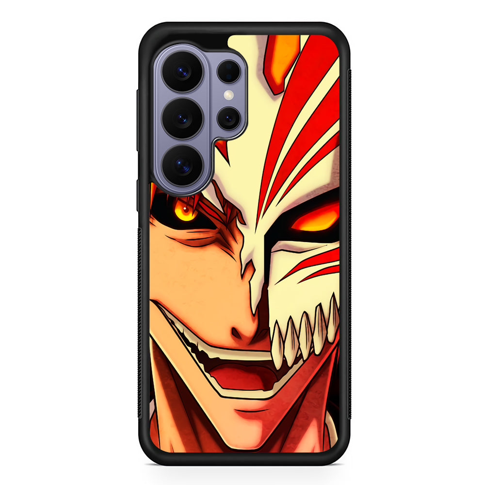 Bleach Ichigo Kurosaki Face Samsung Galaxy S26 Ultra Case | Protective Rubber Cover