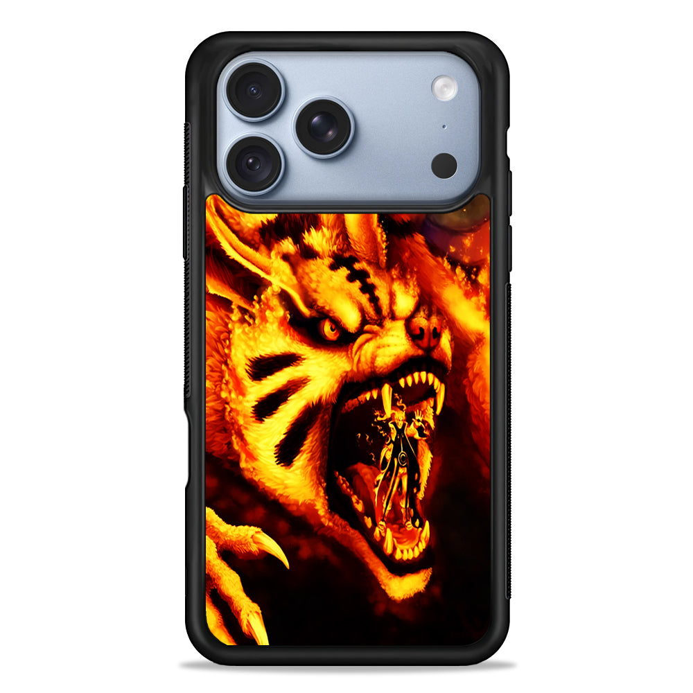 Naruto Nine Tailed Demon Fox iPhone 18 Pro Case - iPhone 18 Pro Silicone Case