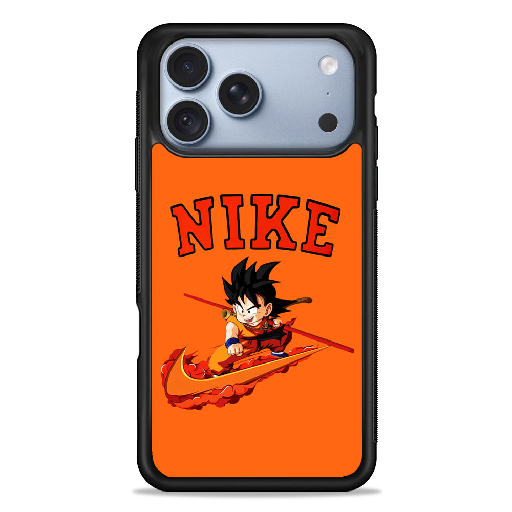 Nike Flying Son Goku iPhone 18 Pro Case - iPhone 18 Pro Silicone Case