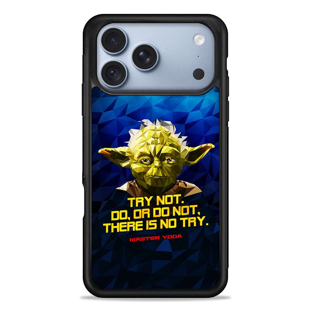 Star Wars Yoda Quote iPhone 18 Pro Case - iPhone 18 Pro Silicone Case