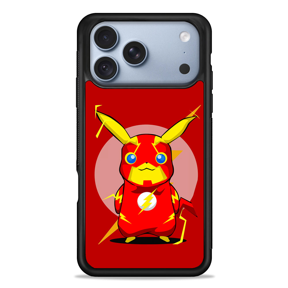 Pikachu in The Flash's Costume iPhone 18 Pro Case - iPhone 18 Pro Silicone Case