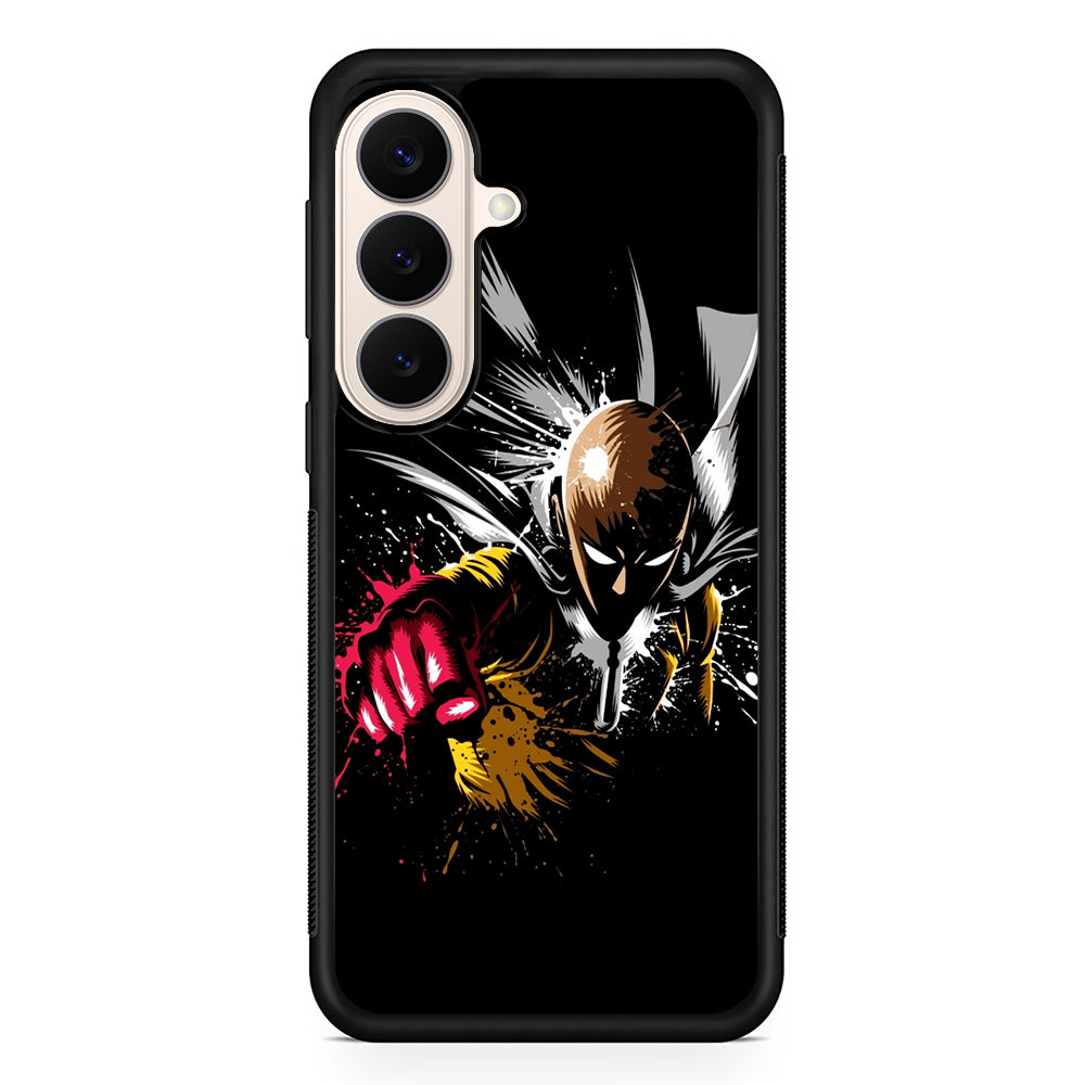 One Punch Man Saitama Painting Samsung Galaxy S26 Case | Durable Protective Rubber Cover