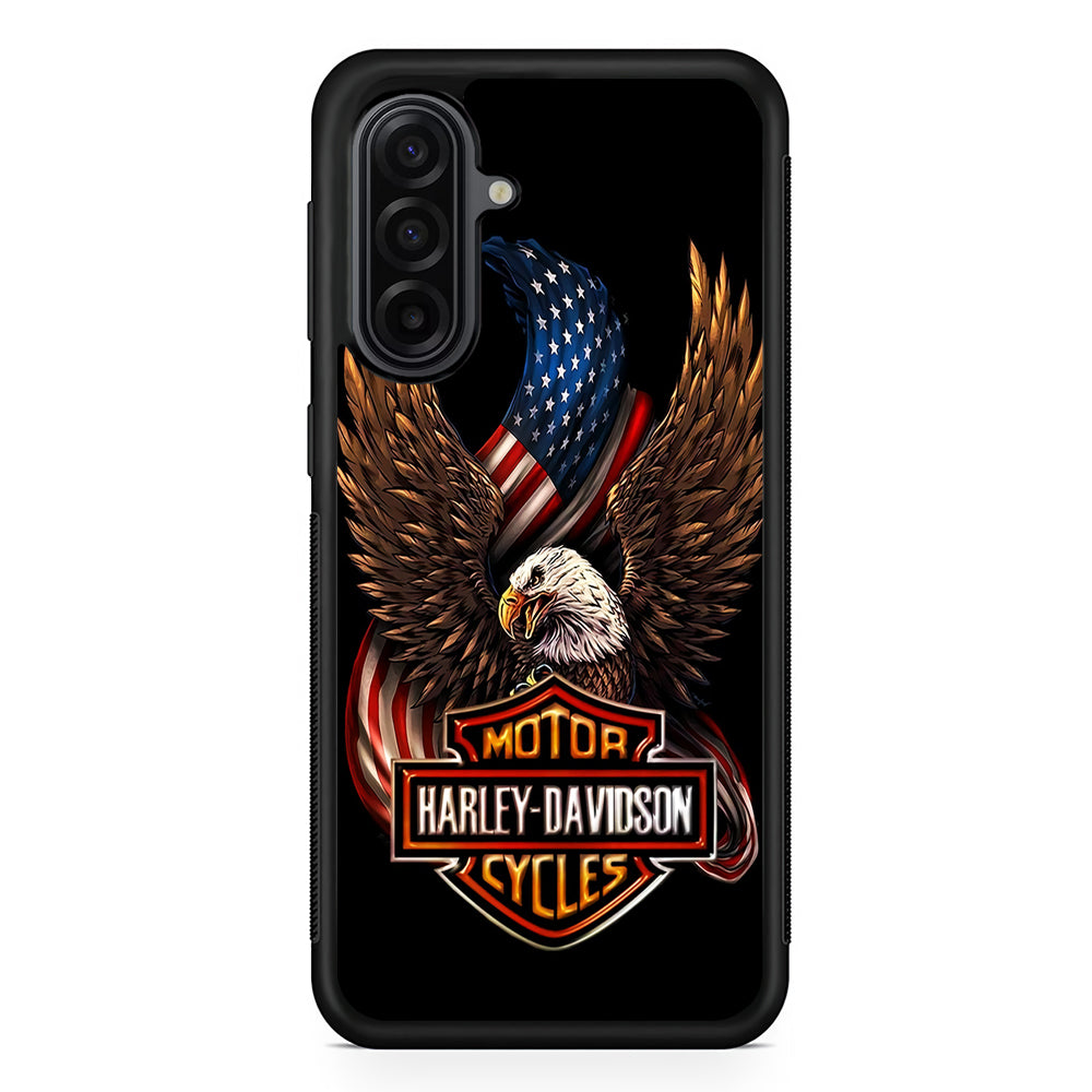 Harley Davidson Eagle US Samsung Galaxy A17 Case | Durable Rubber Samsung Galaxy A17 Phone Case
