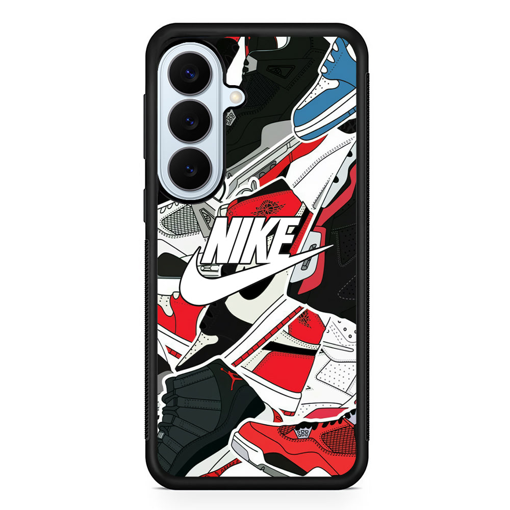 Nike Logo Shoes Pattern Samsung Galaxy S26 Plus Case | Lightweight Protective Phone Cover