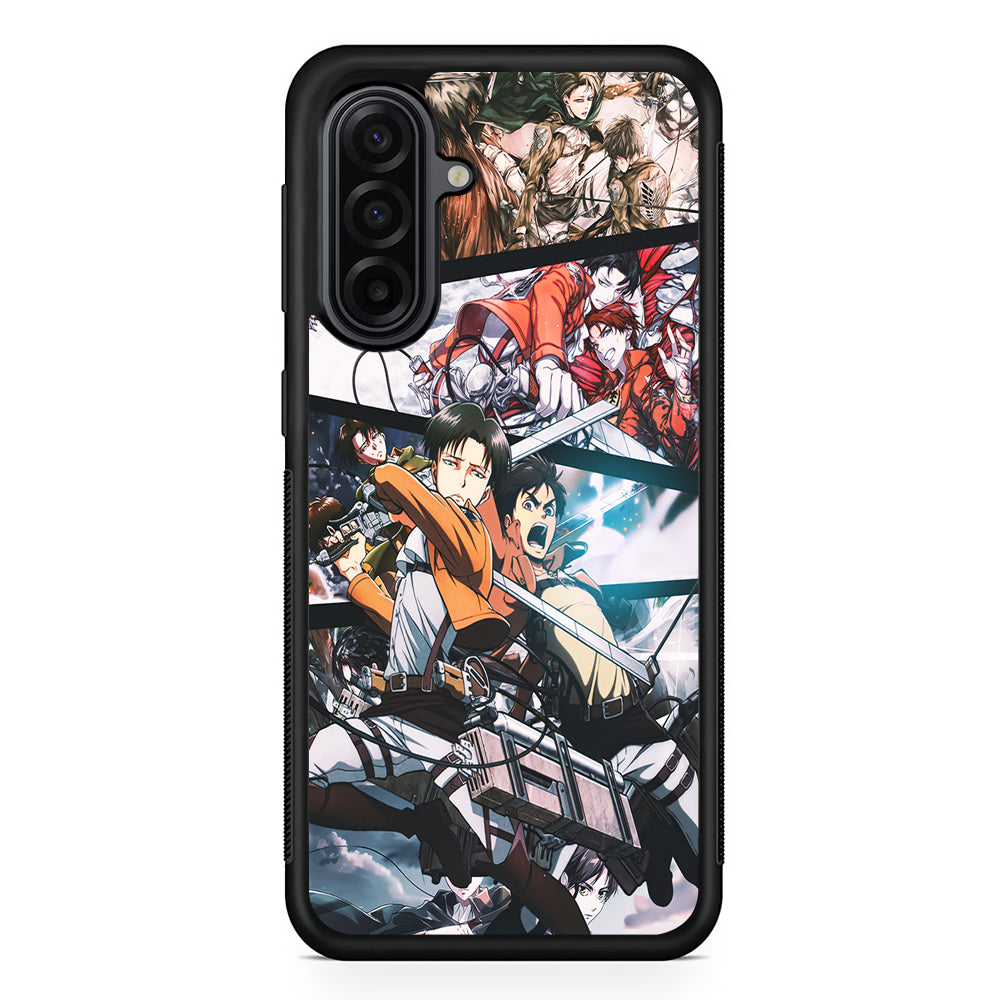 Levi Eren Collage Samsung Galaxy A17 Case | Durable Rubber Samsung Galaxy A17 Phone Case
