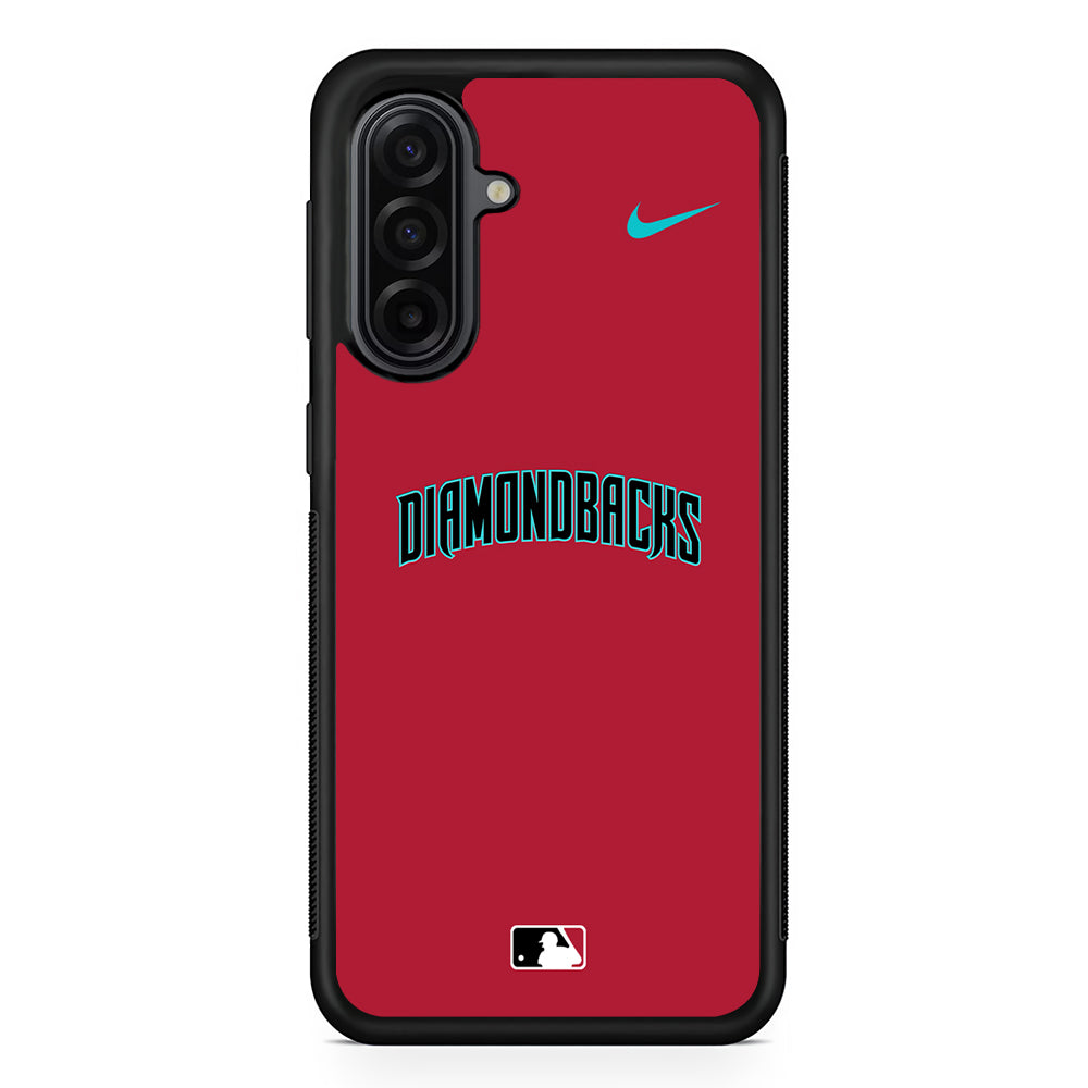 MLB Arizona Diamondbacks Red Nike Samsung Galaxy A17 Case | Durable Rubber Samsung Galaxy A17 Phone Case