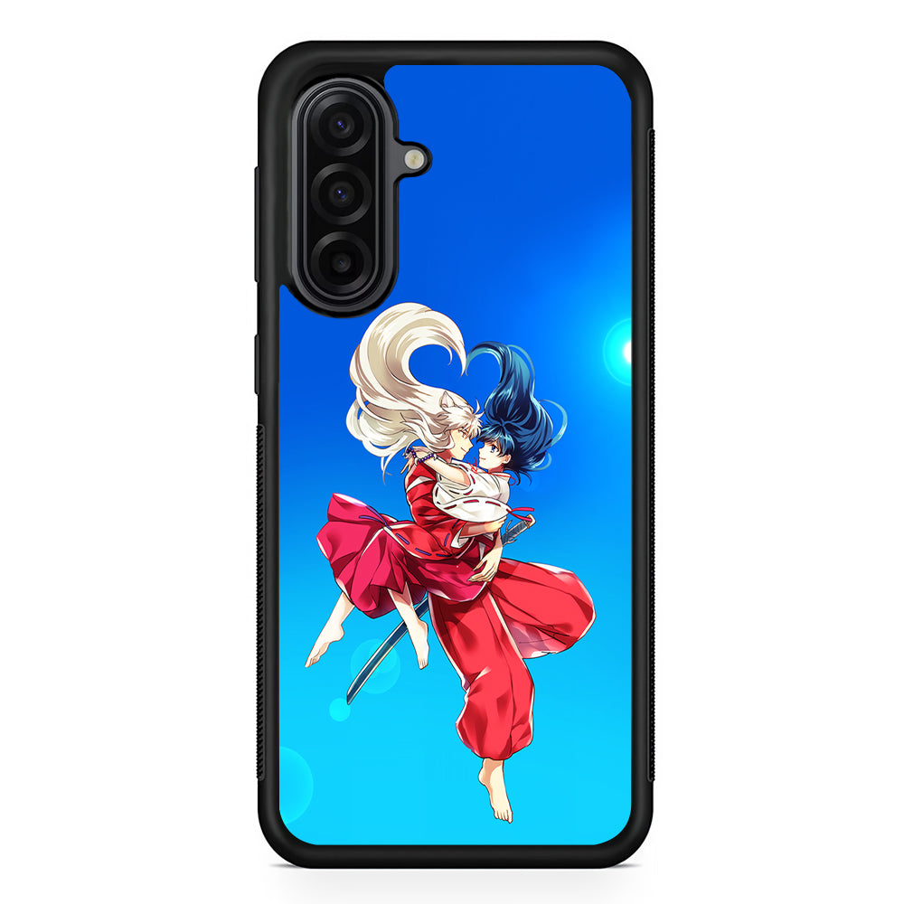 Inuyasha and Kagome Romantic Samsung Galaxy A17 Case | Durable Rubber Samsung Galaxy A17 Phone Case