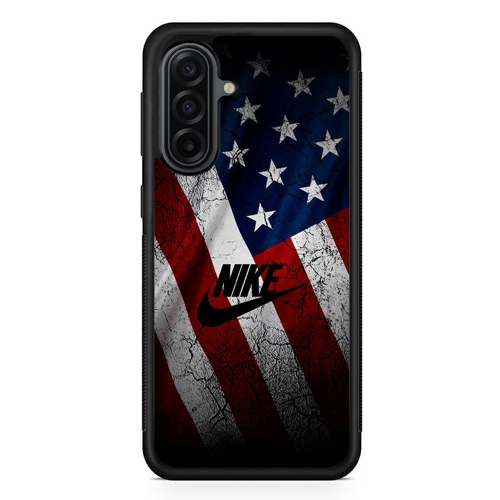 Nike USA Flag Samsung Galaxy A17 Case | Durable Rubber Samsung Galaxy A17 Phone Case