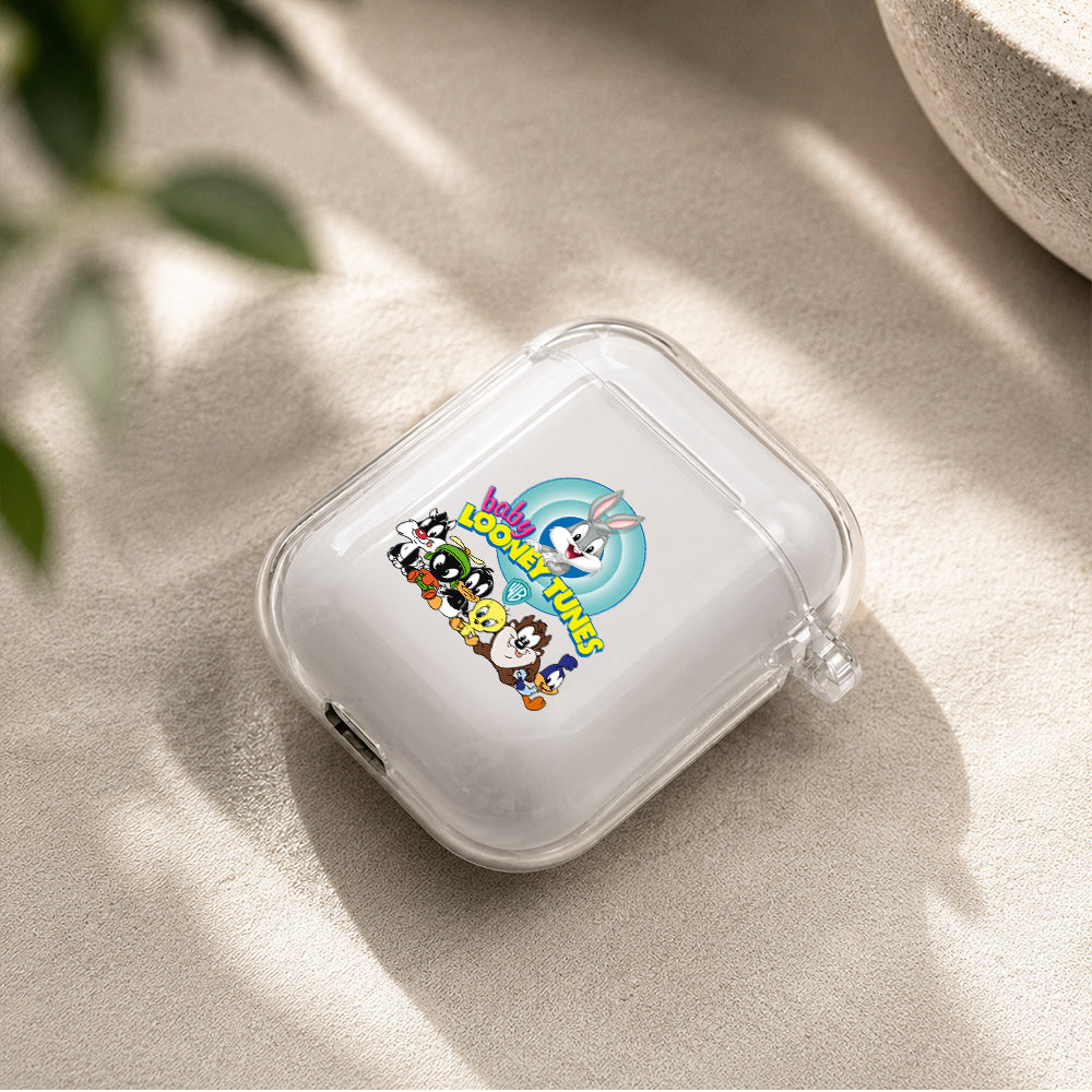 Baby Looney Tunes Family Protective Clear Case Cover For Apple Airpods | Soft Silicone AirPods 1 / 2 Case | Protective Cover