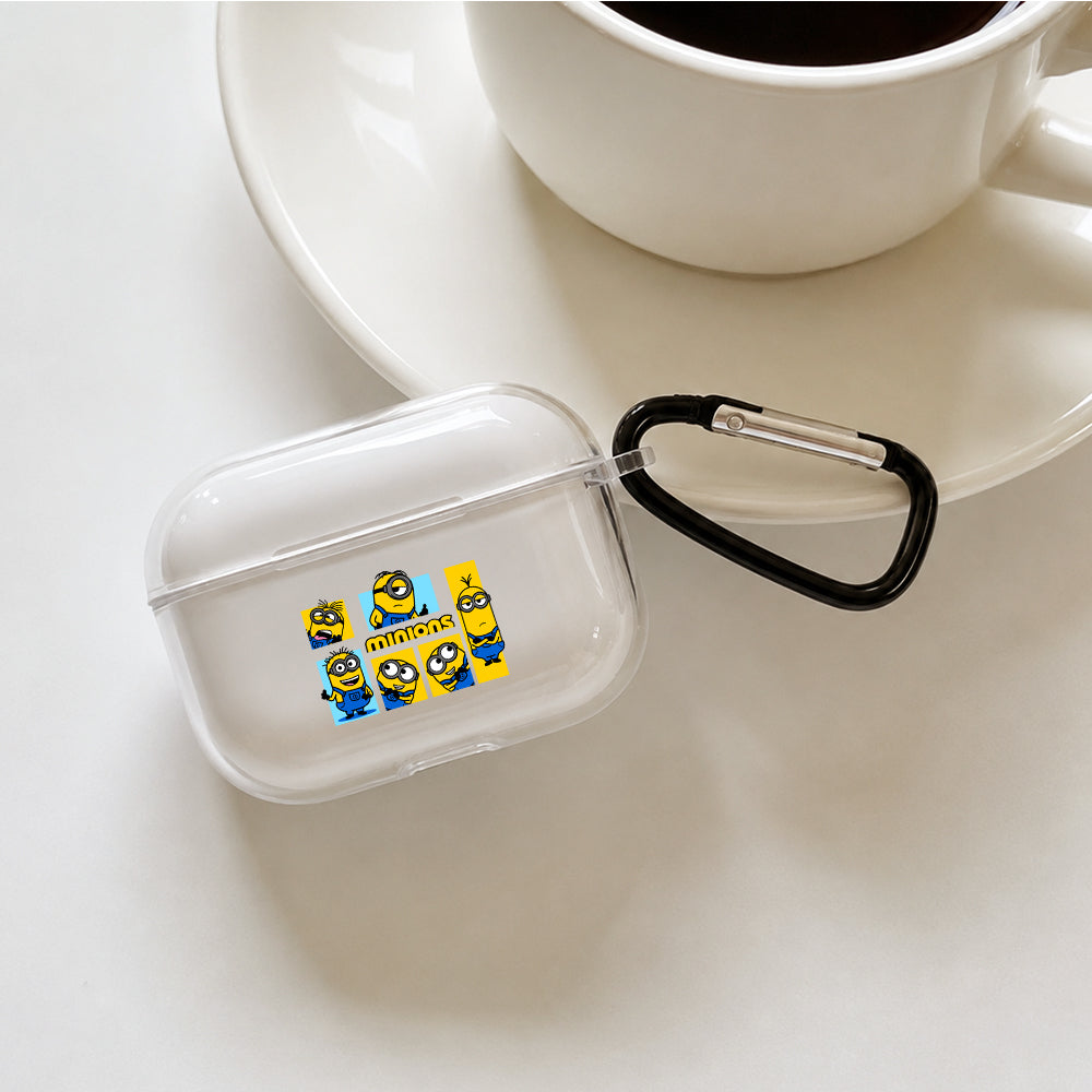 Minions Mischief and Fun Protective Apple AirPods Pro 3 Clear Case | Shockproof Cover