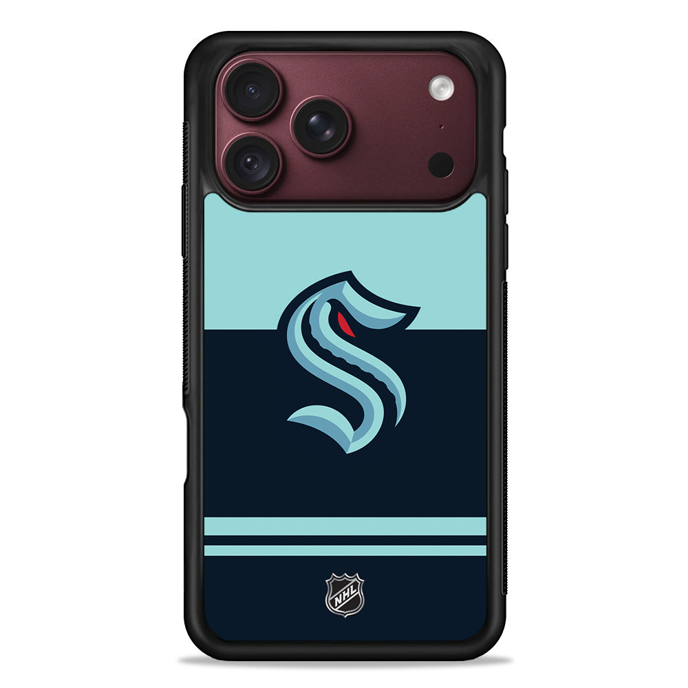 NHL Seattle Kraken Team iPhone 18 Pro Max Case – Slim Silicone Protective Cover