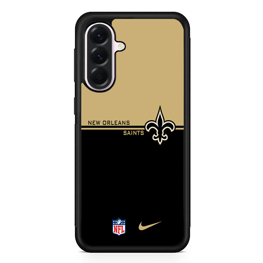 NFL New Orleans Saints Team Nike Samsung Galaxy A56 Case | Samsung Galaxy A56 Protective Rubber Case
