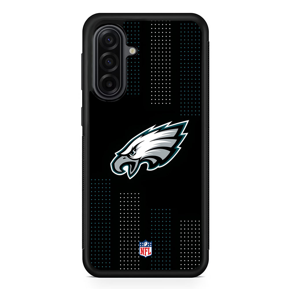 NFL Philadelphia Eagles Dot Pattern Samsung Galaxy A17 Case | Durable Rubber Samsung Galaxy A17 Phone Case