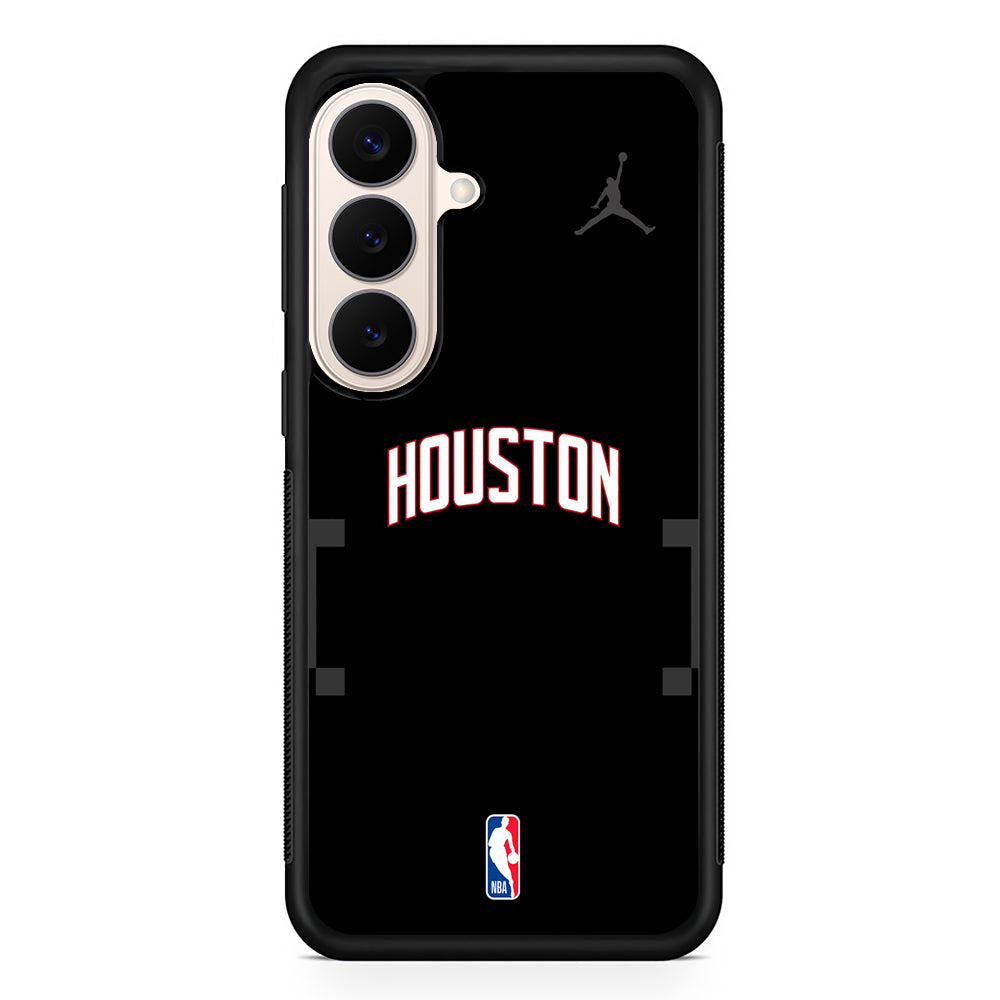 NBA Houston Rockets Black Jordan Samsung Galaxy S26 Case – Slim Protective Phone Cover