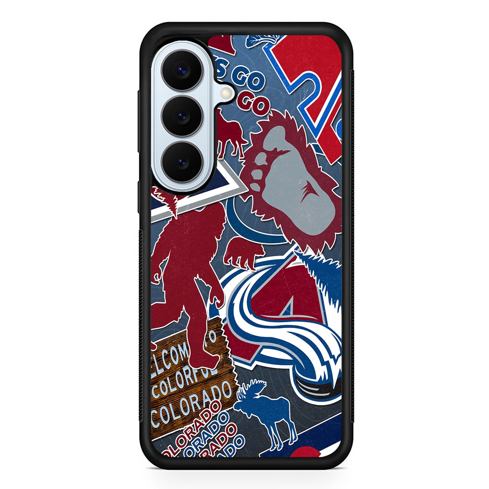 NHL Colorado Avalanche Aesthetic Samsung Galaxy S26 Plus Case | Slim Protective Rubber Cover