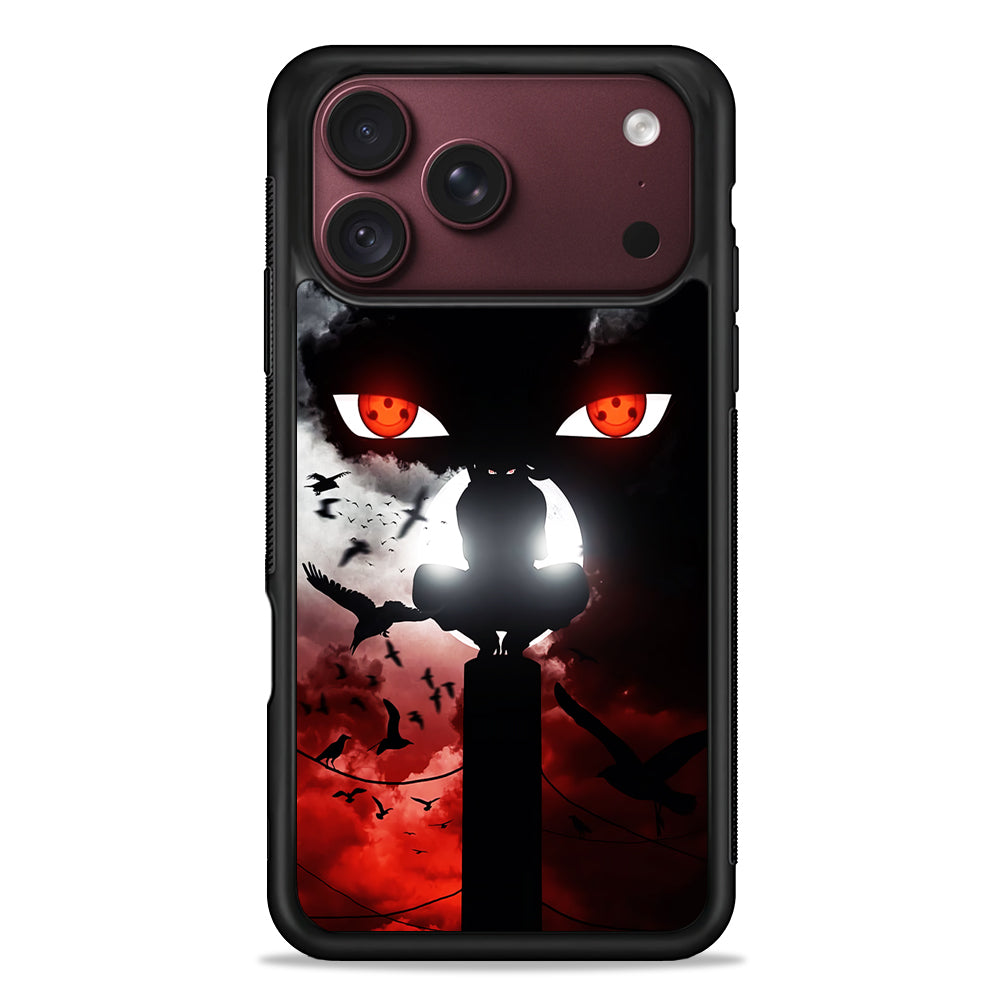Sharingan Itachi Uchiha iPhone 18 Pro Max Case – Slim Silicone Protective Cover