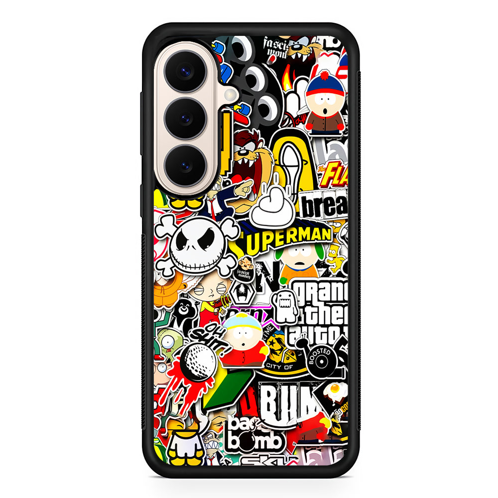Sticker Collection Image Samsung Galaxy S26 Case | Durable Protective Rubber Cover