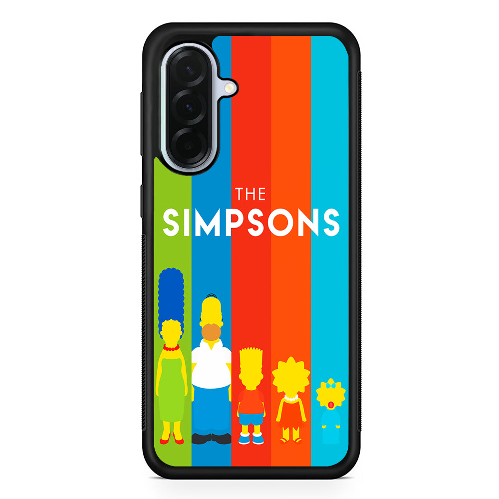 The Simpson Family Colorful Samsung Galaxy A36 Case | Durable Samsung Galaxy A36 Protective Case