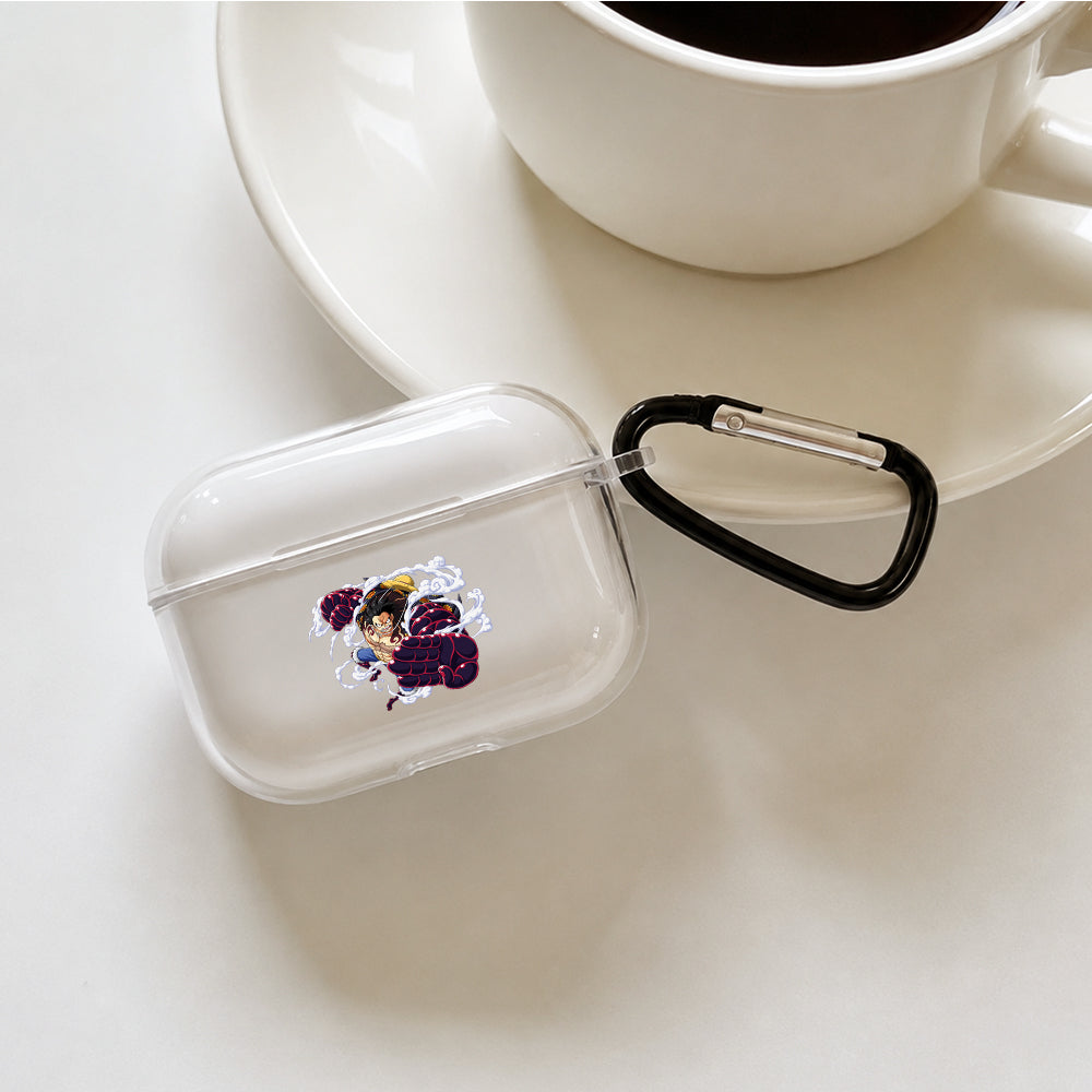 Monkey Luffy Boundman Form Protective Apple AirPods Pro 3 Clear Case | Shockproof Cover