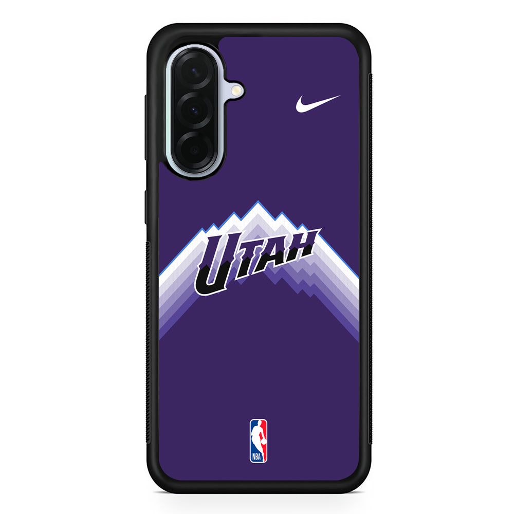 NBA Utah Jazz Purple Nike Samsung Galaxy A36 Case | Durable Samsung Galaxy A36 Protective Case