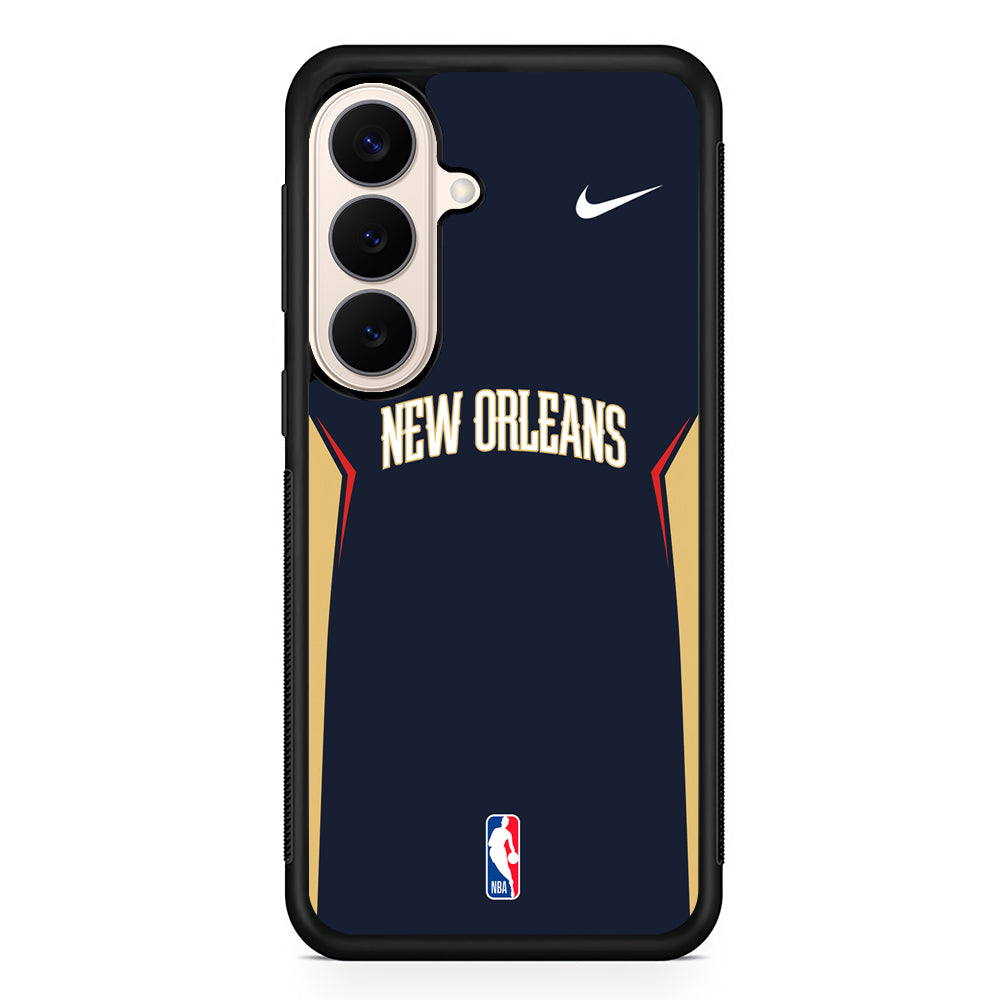 NBA New Orleans Pelicans Navy Nike Samsung Galaxy S26 Case – Slim Protective Phone Cover