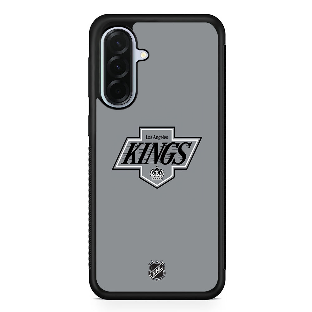NHL Los Angeles Kings Gray Samsung Galaxy A36 Case | Durable Samsung Galaxy A36 Protective Case