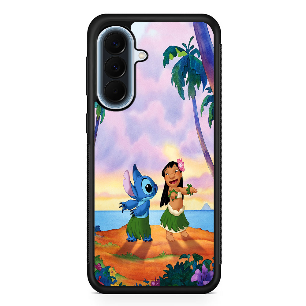 Lilo and Stitch Dancing Samsung Galaxy A57 Case | Slim Samsung Galaxy A57 Protective Case