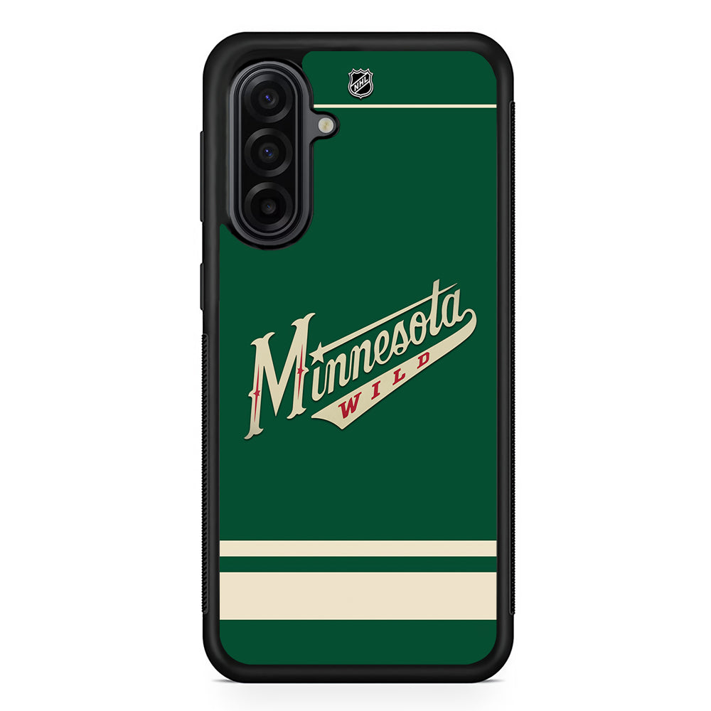 NHL Minnesota Wild Team Samsung Galaxy A17 Case | Durable Rubber Samsung Galaxy A17 Phone Case