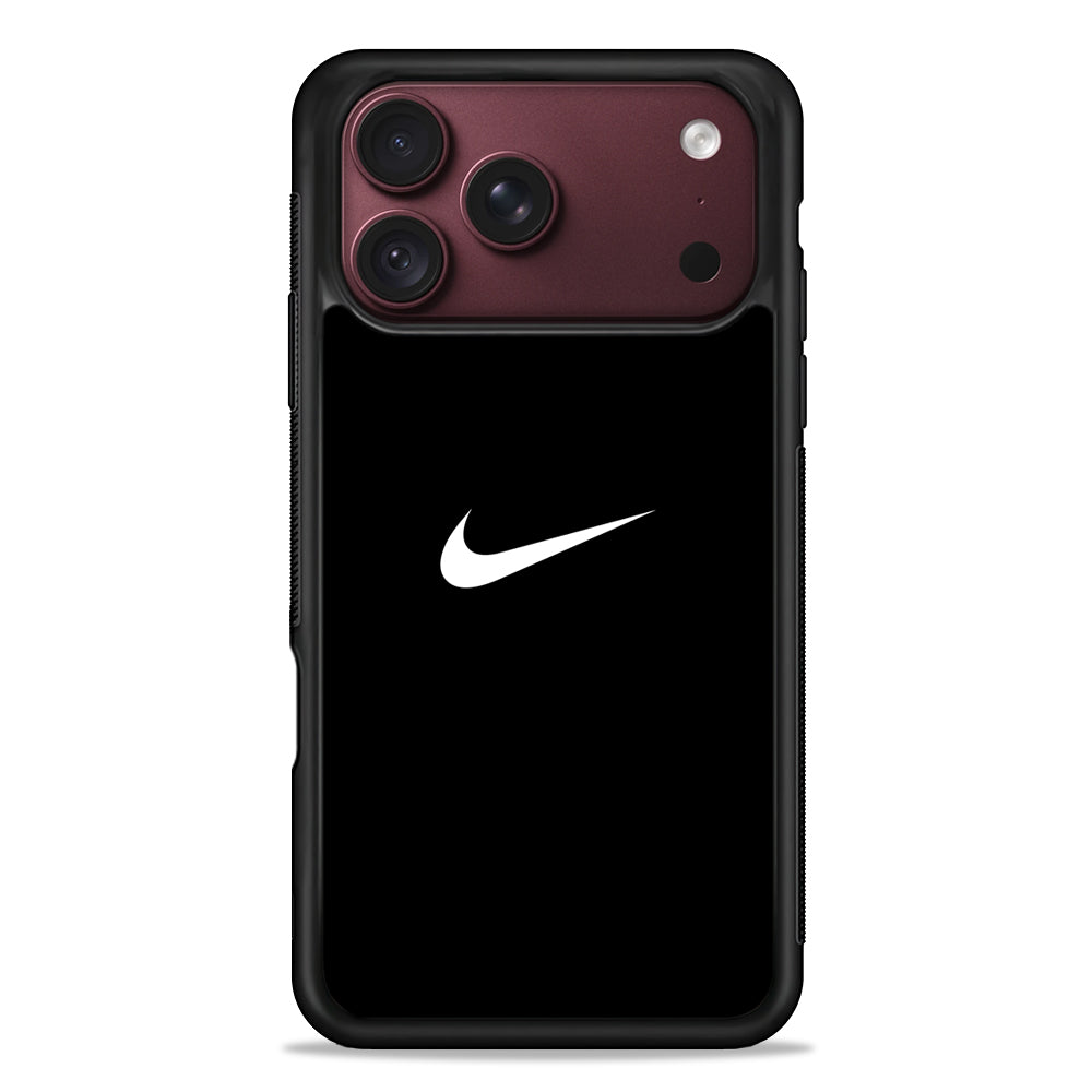 Nike Logo Black Simple iPhone 18 Pro Max Case – Slim Silicone Protective Cover