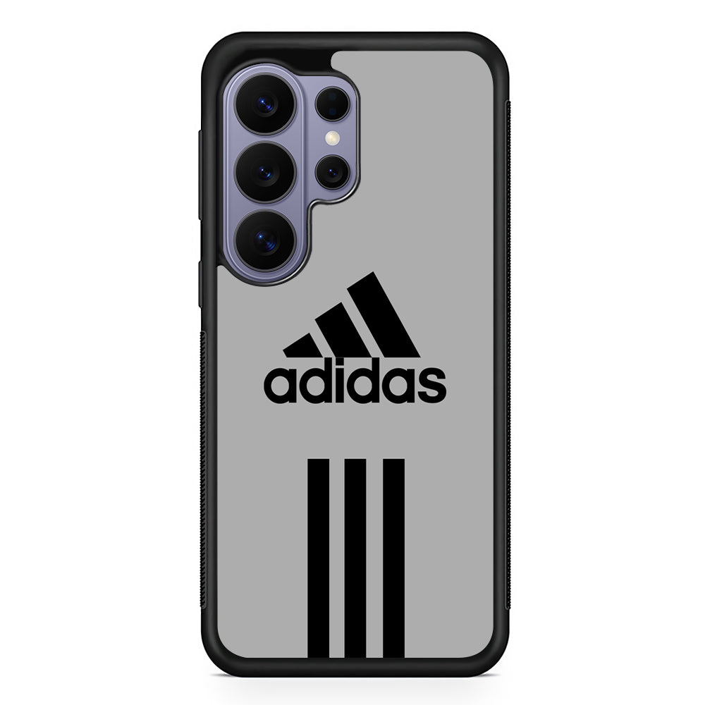 Adidas Gray Three Lines Samsung Galaxy S26 Ultra Case | Slim Durable Protective Cover