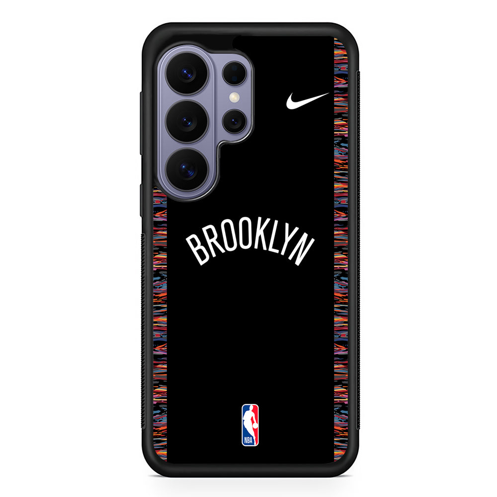 NBA Brooklyn Nets Black Nike Samsung Galaxy S26 Ultra Case | Slim Durable Protective Cover