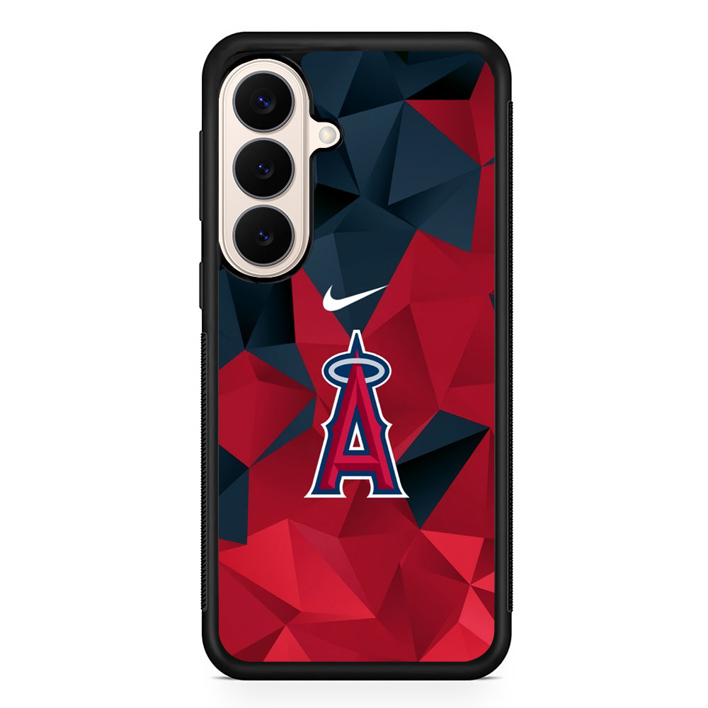 MLB Los Angeles Angels Polygonal Nike Samsung Galaxy S26 Case – Slim Protective Phone Cover