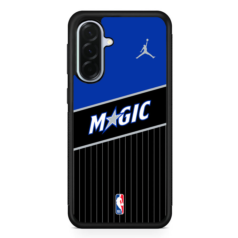 NBA Orlando Magic Black Jordan Samsung Galaxy A36 Case | Durable Samsung Galaxy A36 Protective Case