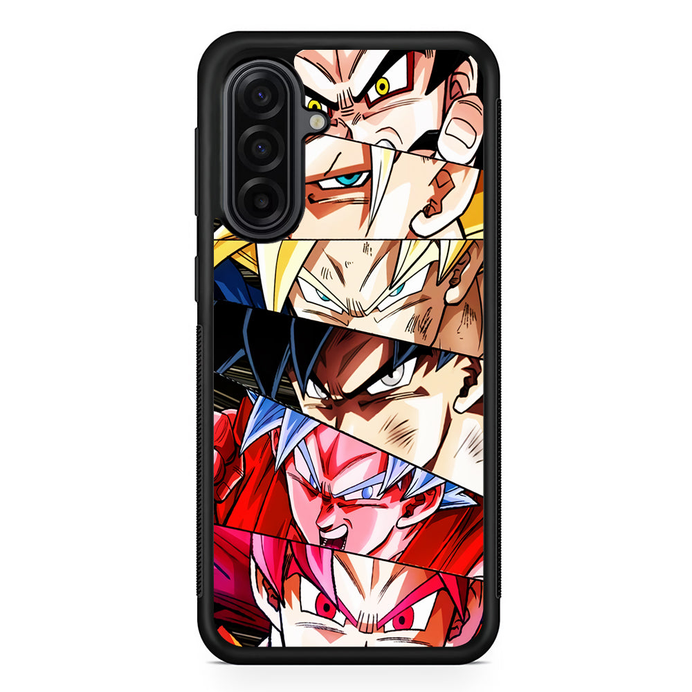 Goku's Eyes Collection Dragon Ball Samsung Galaxy A17 Case | Durable Rubber Samsung Galaxy A17 Phone Case