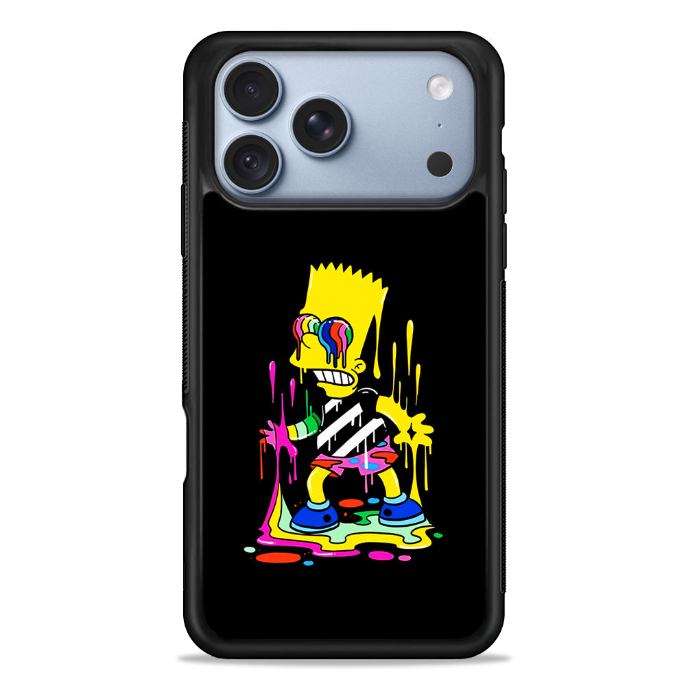 Bart Simpson Painting iPhone 18 Pro Case - iPhone 18 Pro Silicone Case