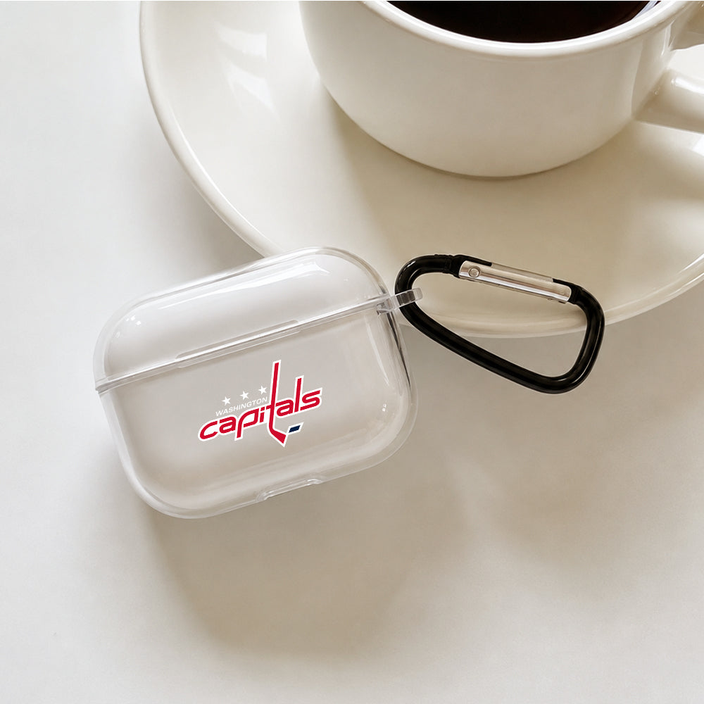 NHL Washington Capitals Symbol Protective Apple AirPods Pro 3 Clear Case | Shockproof Cover