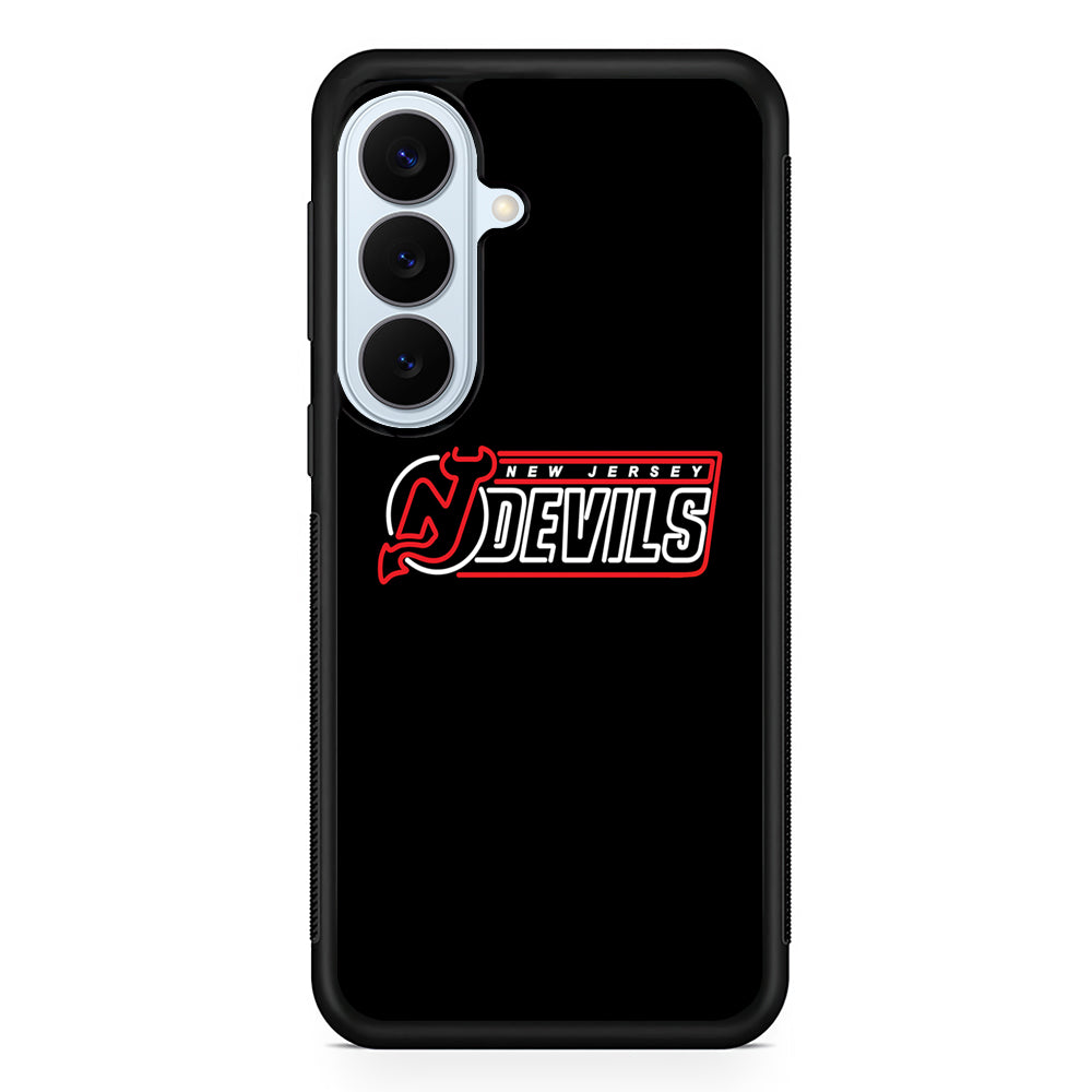 NHL New Jersey Devils Black Samsung Galaxy S26 Plus Case | Slim Protective Rubber Cover