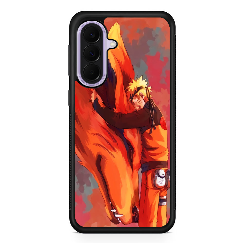 Naruto and Kurama Samsung Galaxy A37 Case | Samsung Galaxy A37 Rubber Protective Case