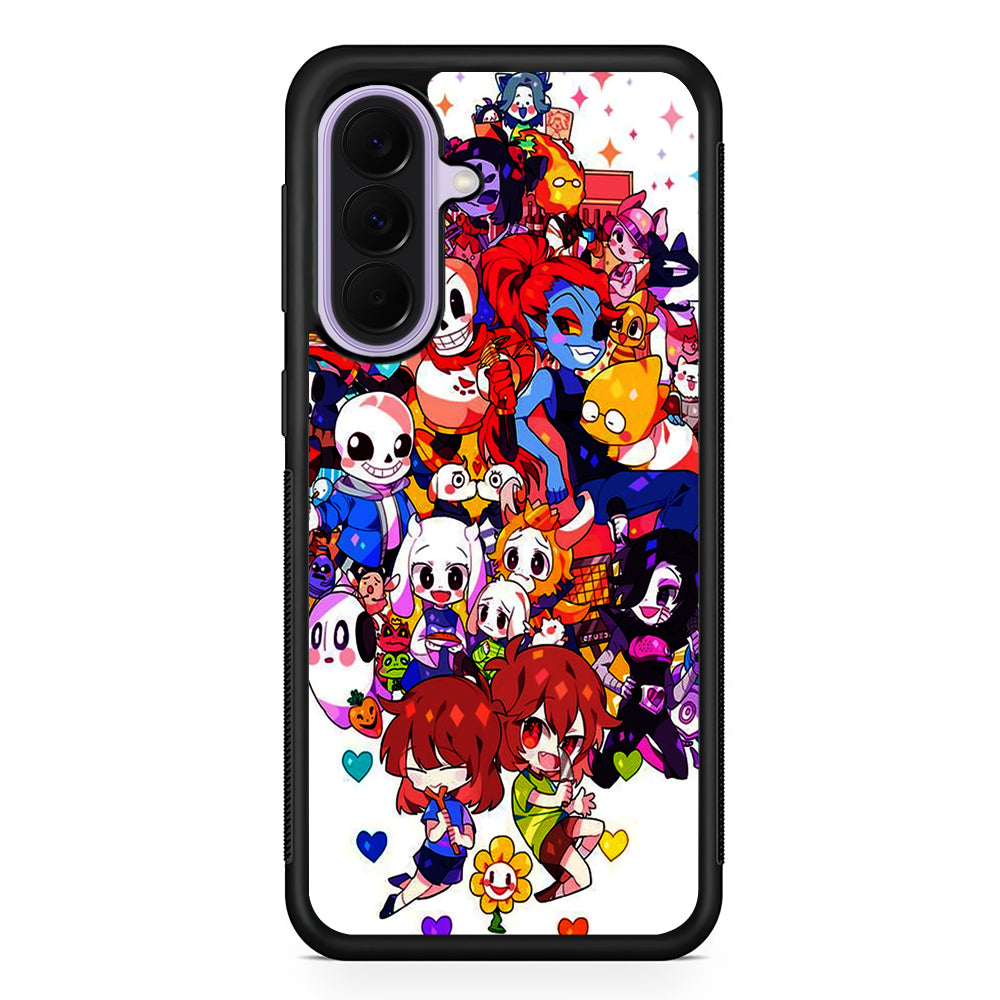 Undertale White Samsung Galaxy A37 Case | Samsung Galaxy A37 Rubber Protective Case