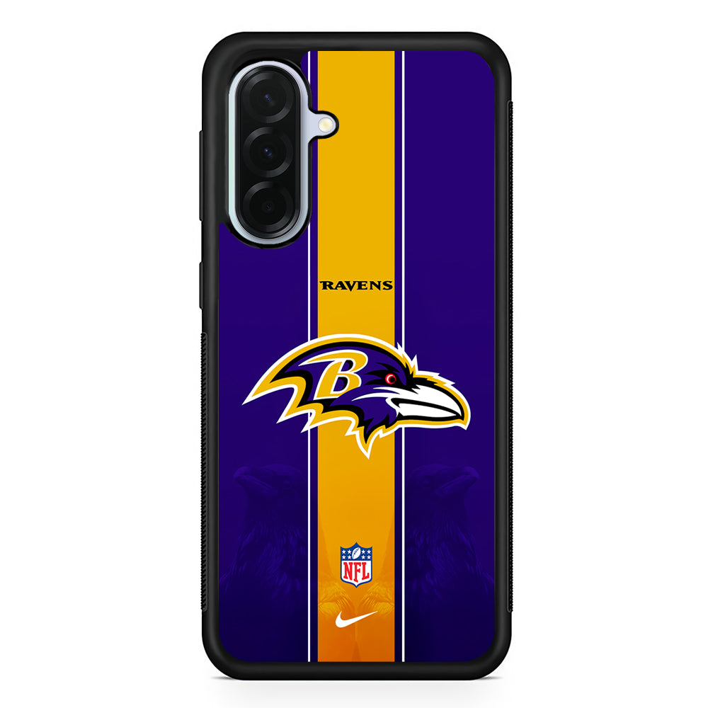 NFL Baltimore Ravens Navy Nike Samsung Galaxy A36 Case | Durable Samsung Galaxy A36 Protective Case