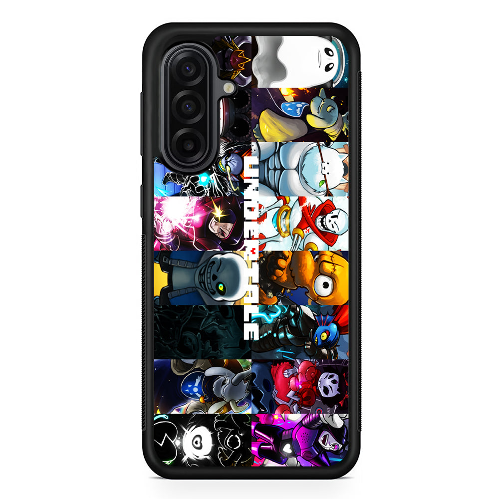 Undertale Collage Art Samsung Galaxy A17 Case | Durable Rubber Samsung Galaxy A17 Phone Case