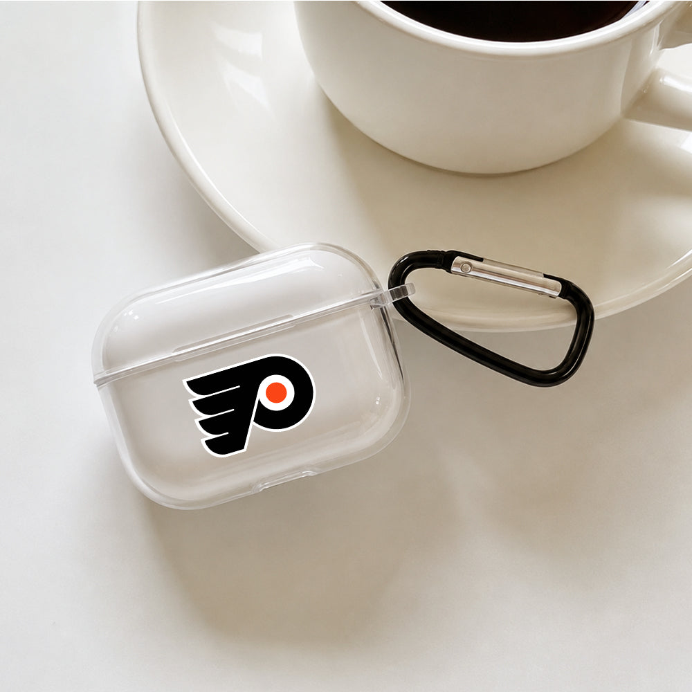 NHL Philadelphia Flyers Symbol Protective Apple AirPods Pro 3 Clear Case | Shockproof Cover