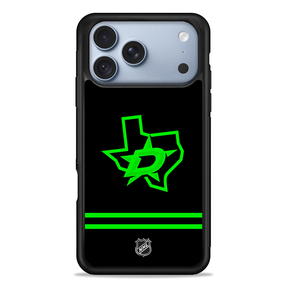 NHL Dallas Stars Black iPhone 18 Pro Case - iPhone 18 Pro Silicone Case