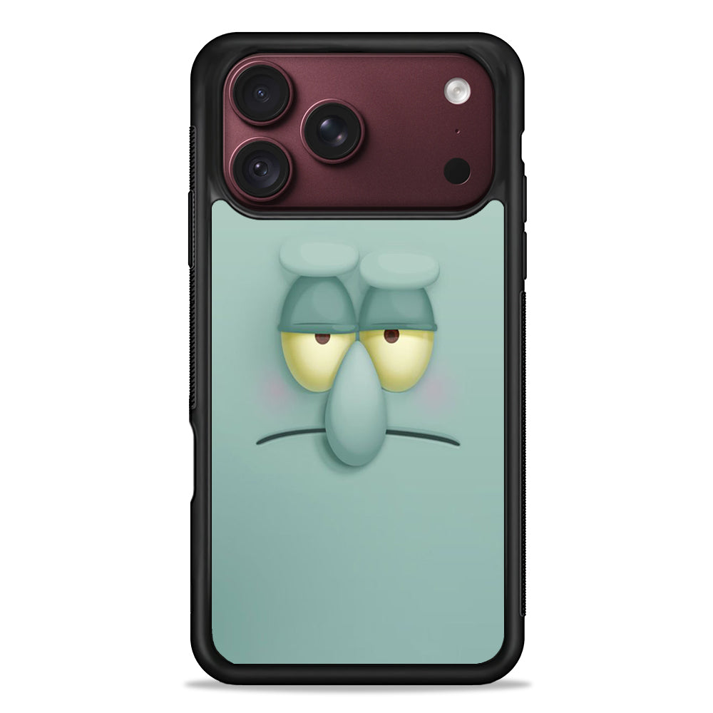 Squidward Tentacles Face iPhone 18 Pro Max Case – Slim Silicone Protective Cover
