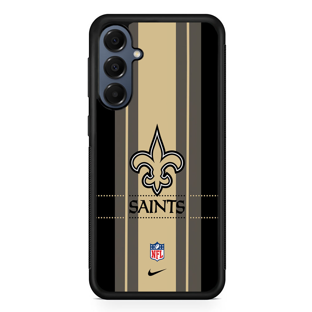 NFL New Orleans Saints Stripe Nike Samsung Galaxy A16 Case | Slim Protective Cover for Samsung Galaxy A16